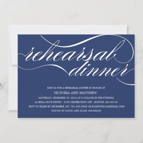 SCRIPT | REHEARSAL DINNER INVITATION