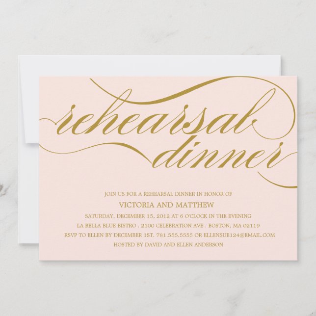 SCRIPT | REHEARSAL DINNER INVITATION (Front)