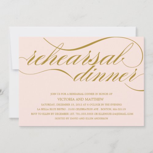 SCRIPT | REHEARSAL DINNER INVITATION
