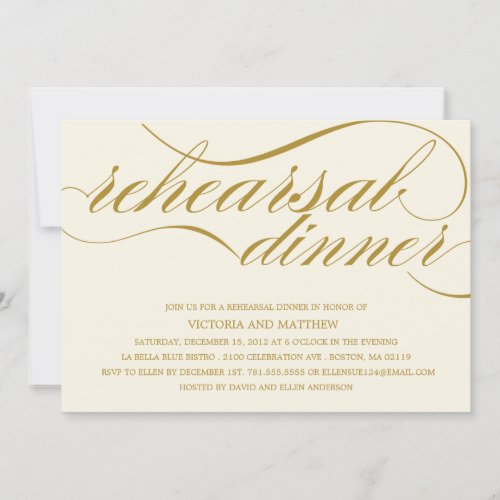 SCRIPT | REHEARSAL DINNER INVITATION