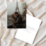 Script Romantic Married Little Christmas Photo Holiday Card<br><div class="desc">Celebrate your first holiday season as a married couple with this elegant "Married Little Christmas" photo card. Designed with romantic script and a modern minimalist layout, this double-sided card features your favorite couple photo with a sweet, festive overlay. Whether you're sharing a newlywed announcement or simply spreading some seasonal joy,...</div>