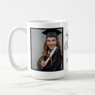 Script Silver 2026 Custom Graduation Photo Coffe Coffee Mug