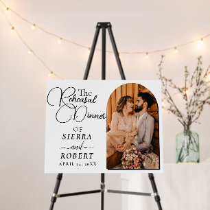 Script Simple Rehearsal Dinner Welcome Sign