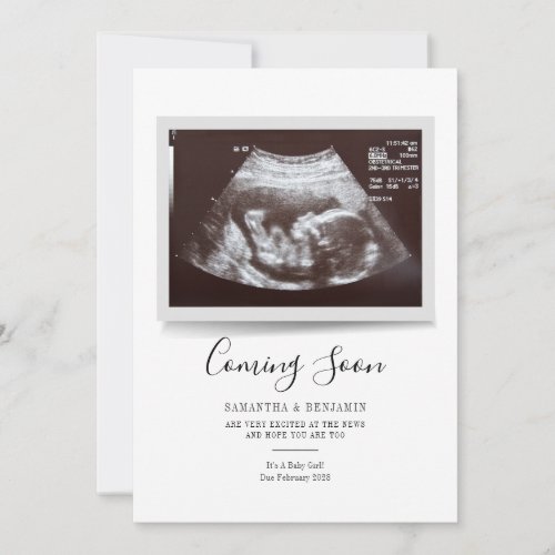 Script Sonogram Coming Soon Pregnancy Announcement