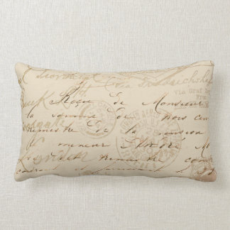 Script & Stamps Lumbar Pillow
