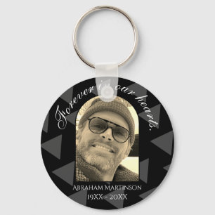 Script Text In Loving Memory Keepsake Keychain