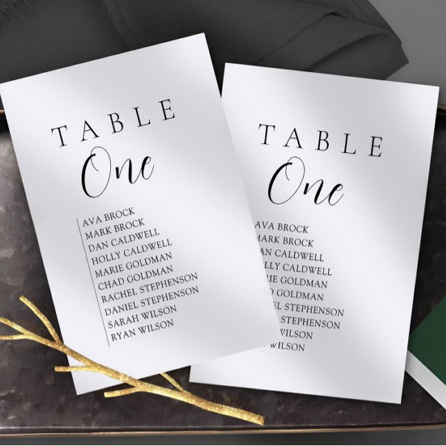 Script Text Table Number Seating Chart (Creator Uploaded)