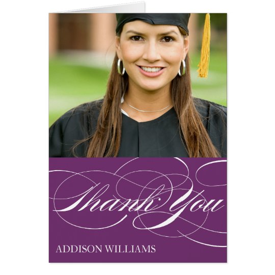 SCRIPT THANKS | GRADUATION THANK YOU CARD