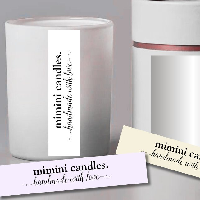 Script Thin Candle Tamper-Proof Seal Label (Creator Uploaded)
