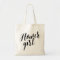 Script Tote | Flower Girl
