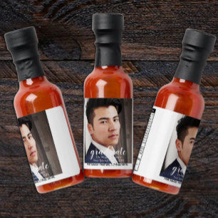 Script Two Photo Graduation Hot Sauces