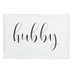Script Typography His and Hers Pillowcase | Zazzle
