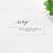 Script Typography | Wedding RSVP Online Card (Desk)