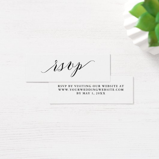 Script Typography | Wedding RSVP Online Card (Desk)