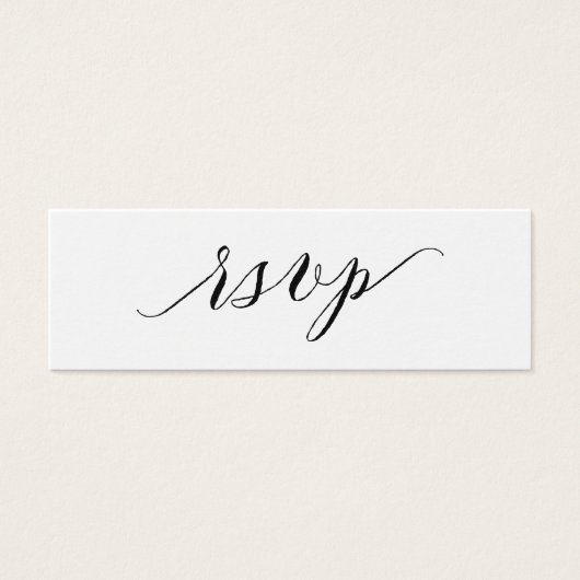 Script Typography | Wedding RSVP Online Card (Front)