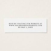 Script Typography | Wedding RSVP Online Card (Back)