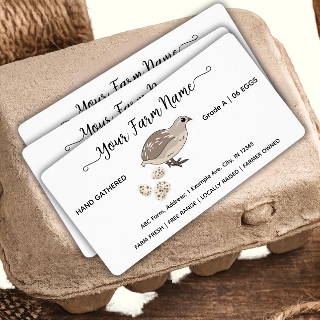 Script watercolor quail egg labels (Creator Uploaded)