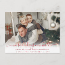 Script We are Decking New Halls Holidays Moving  Postcard
