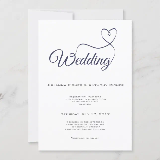 Script Wedding Invitation Zazzle Script Wedding Invitation Zazzle