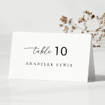 Script Wedding Place Card with Guest Name