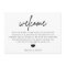 Script Wedding Welcome Bag Insert Card
