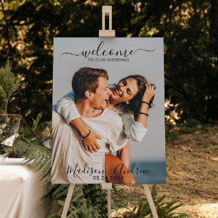 Script Wedding Welcome Sign Ceremony Decor