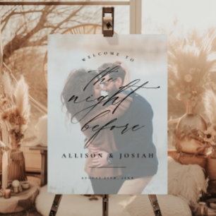 Script Welcome Night Before Rehearsal Dinner Poster