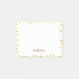 Script With Love Golden Hearts Post-it Notes