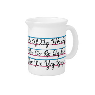 Script Writer Ceramic Pitcher