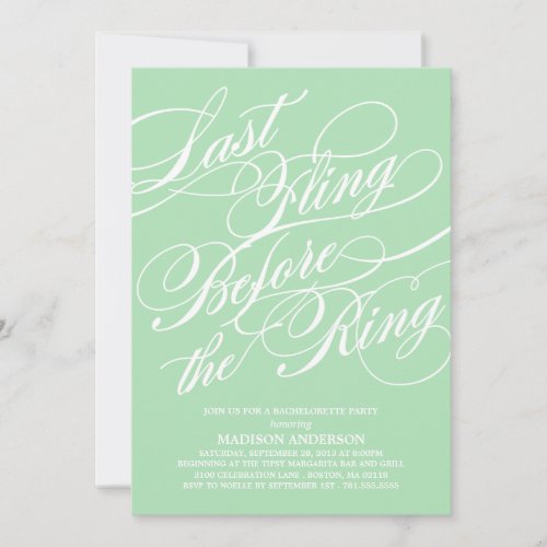 SCRIPTED | BACHELORETTE PARTY INVITATION