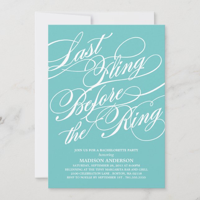 SCRIPTED | BACHELORETTE PARTY INVITATION (Front)