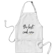 Scripted Best Cook Ever Apron