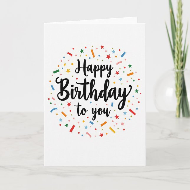Scripted Birthday Cheer Card (Front)