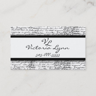 scripted business card