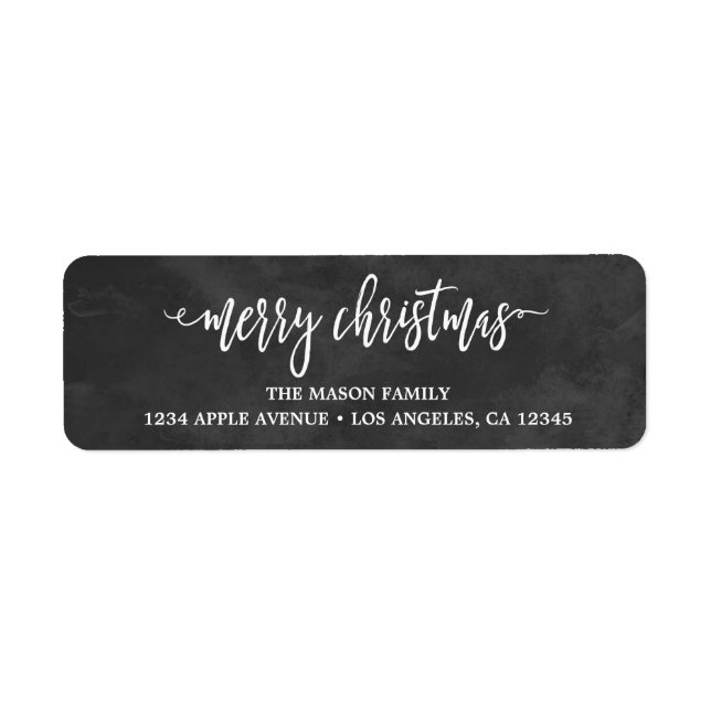 Scripted Christmas Label (Front)