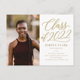 Scripted Class Editable Color Graduation Postcard