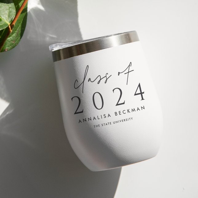 Scripted Class | Personalized 2025 Graduation Thermal Wine Tumbler (Creator Uploaded)