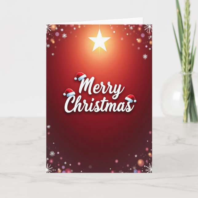 Scripted Holiday Hats Card (Front)