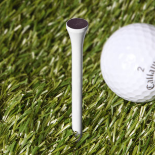 Scripted Name on Dusty Plum Golf Tees