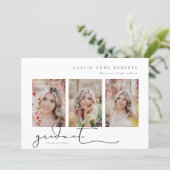 Scripted Snapshot Graduation Photo Invitation (Standing Front)