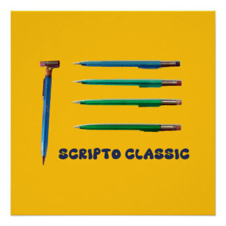 Scripto Classic Mechanical Pencil Poster