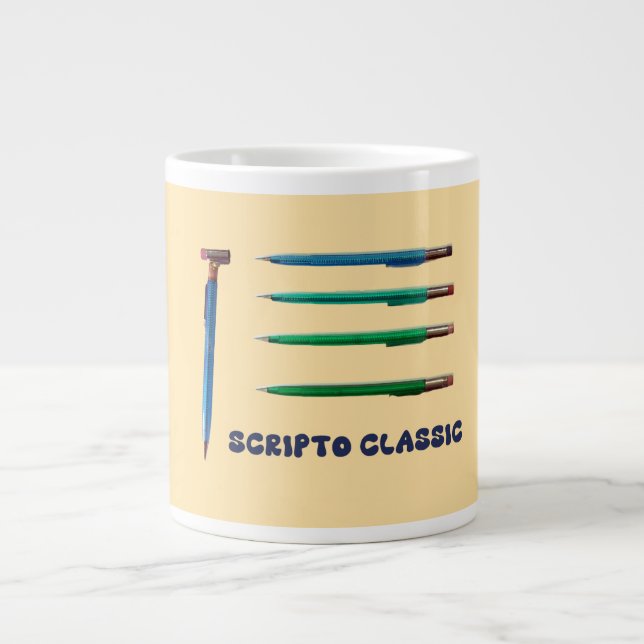 Scripto Classic Mechanical Pencils Giant Coffee Mug (Front)