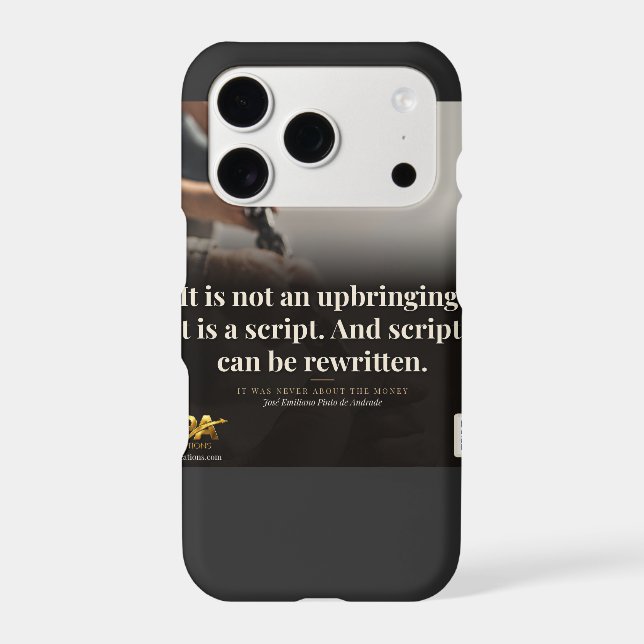Scripts Can Be Rewritten Book Quote Iphone Case (Back)