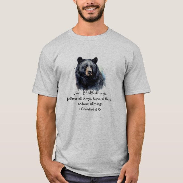 Scripture 1 Corinthians 13:4 Love is T-Shirt (Front)