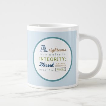 Scripture And Photo Father's Day Large Coffee Mug by LightinthePath at Zazzle