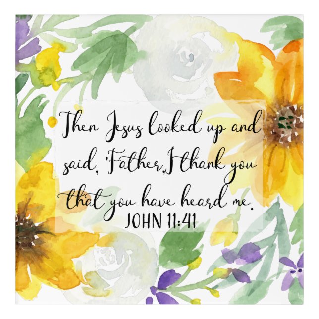 Scripture Art | John 11:41 (Front)