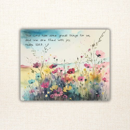 Scripture Art Spring Flowers Watercolor Psalm1263