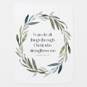 Scripture Baby Blanket Philippians 4:13