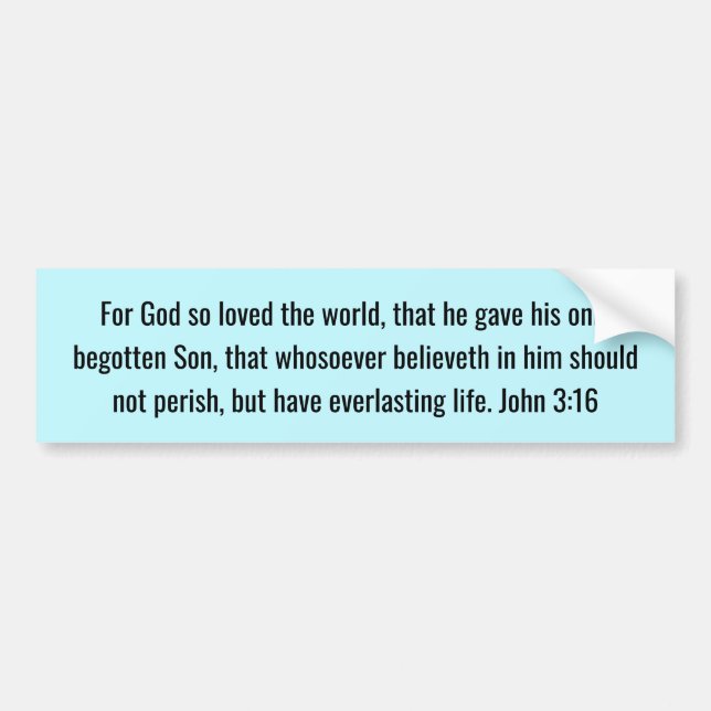 Scripture Bumper Sticker (Front)