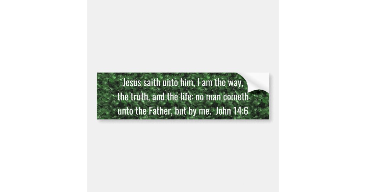 Scripture Bumper Sticker Zazzle